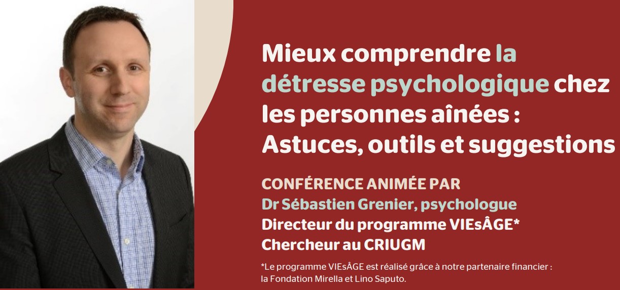 Une conférence sur la détresse psychologique de nos aîné(e)s