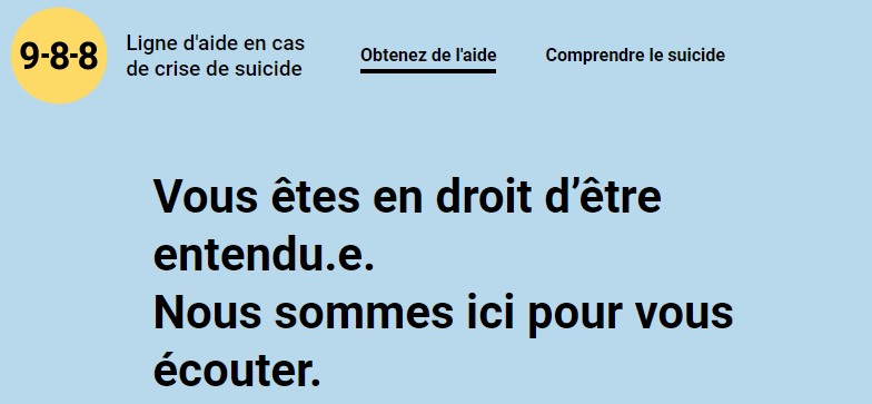 Ligne d’urgence 988 